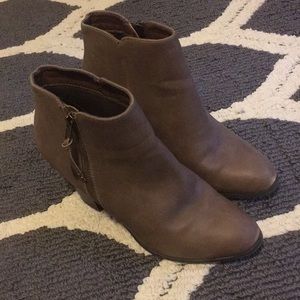 Taupe booties